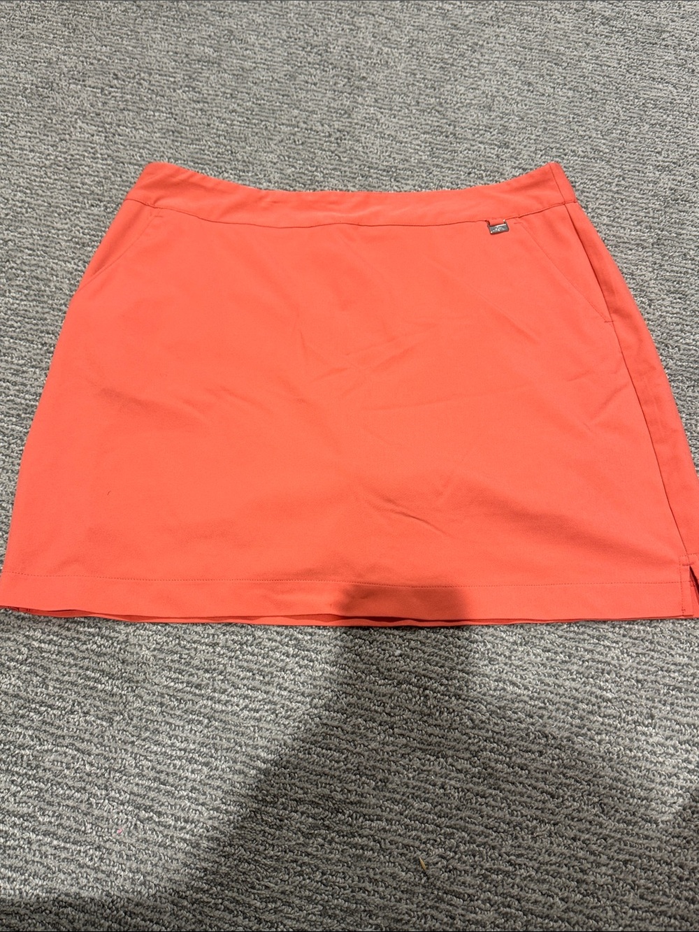 Greg Norman Collection Coral Orange Golf Skort